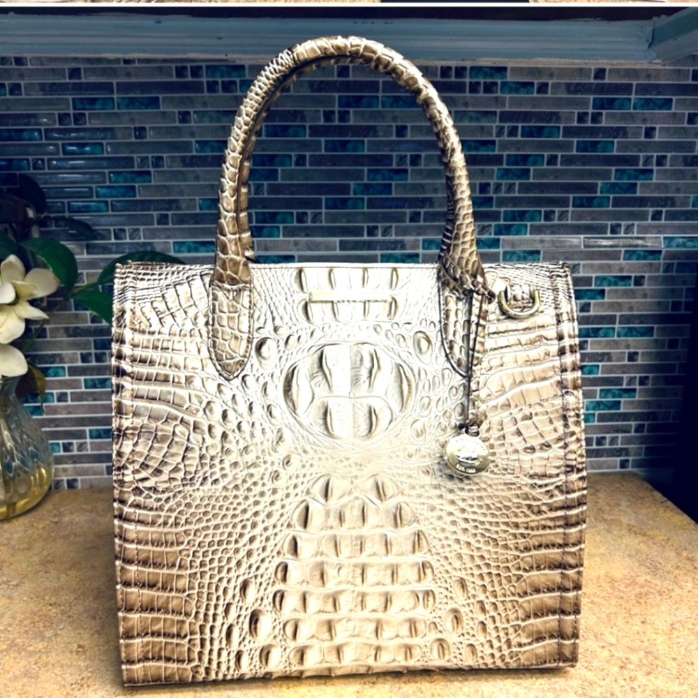 NWT Brahmin Caroline Alabaster purse